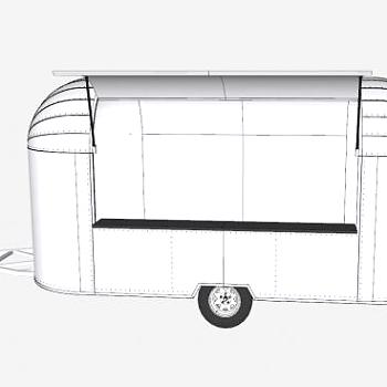 食品卡车SU模型下载_sketchup草图大师SKP模型