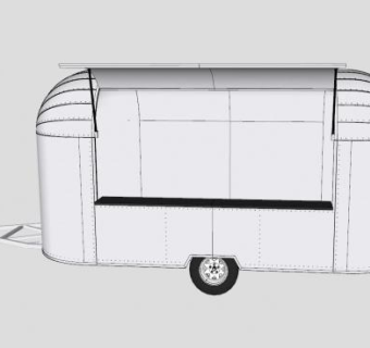 食品卡车SU模型下载_sketchup草图大师SKP模型