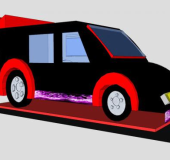 汉堡快餐车SU模型下载_sketchup草图大师SKP模型
