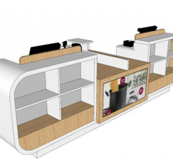 收银机计数器SU模型下载_sketchup草图大师SKP模型
