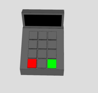 基本收银机SU模型下载_sketchup草图大师SKP模型