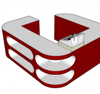 商店收银机收款机SU模型下载_sketchup草图大师SKP模型