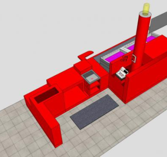 目标收银机SU模型下载_sketchup草图大师SKP模型