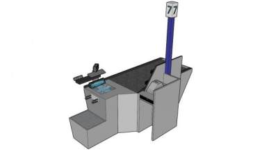 付款处收款机SU模型下载_sketchup草图大师SKP模型