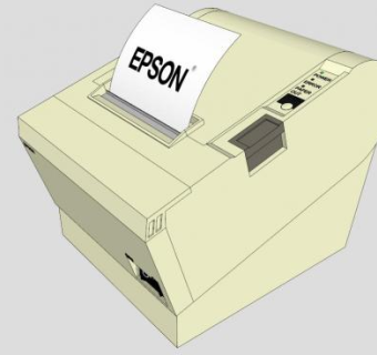 热收据打印机SU模型下载_sketchup草图大师SKP模型