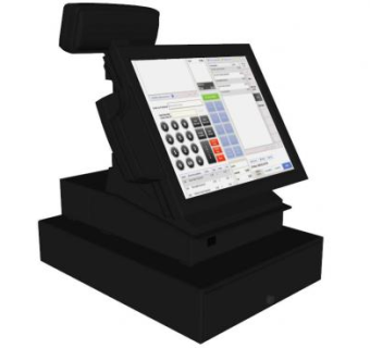 黑色现金出纳机SU模型下载_sketchup草图大师SKP模型