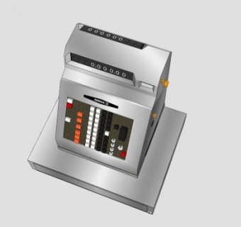 商用收银机收款机SU模型下载_sketchup草图大师SKP模型