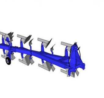 现代蓝色梨SU模型下载_sketchup草图大师SKP模型