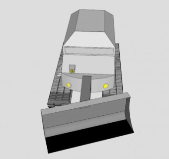 雪犁设备SU模型下载_sketchup草图大师SKP模型