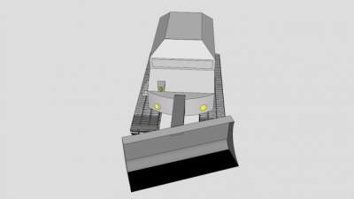 雪犁设备SU模型下载_sketchup草图大师SKP模型