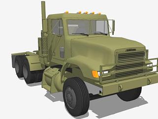 轻型运输卡车SU模型下载_sketchup草图大师SKP模型