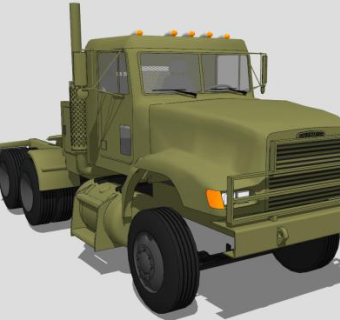 轻型运输卡车SU模型下载_sketchup草图大师SKP模型