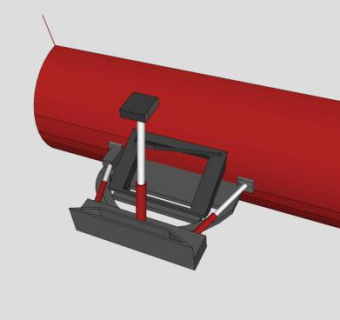 雪犁扫雪机SU模型下载_sketchup草图大师SKP模型