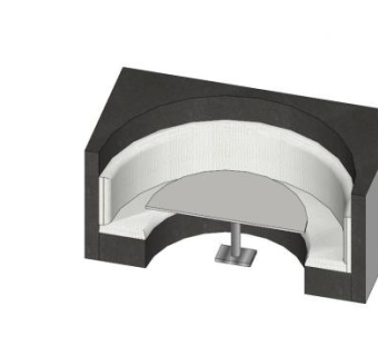 展位卡座SU模型下载_sketchup草图大师SKP模型