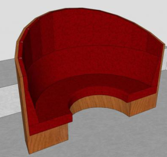 定制展位卡座SU模型下载_sketchup草图大师SKP模型