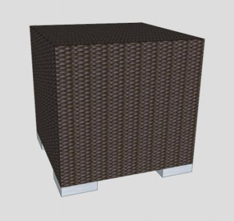 巴布玛矩形桌子SU模型下载_sketchup草图大师SKP模型