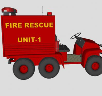 抢险救援车SU模型下载_sketchup草图大师SKP模型