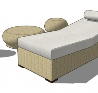 户外家具低聚桌子SU模型下载_sketchup草图大师SKP模型