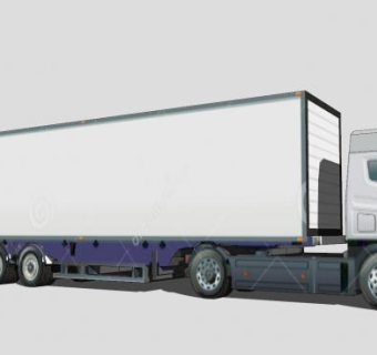 大型货车SU模型下载_sketchup草图大师SKP模型