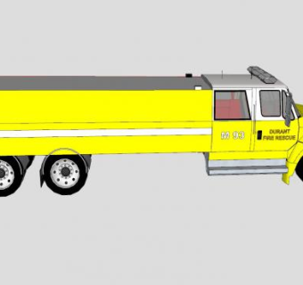 重型救援消防车SU模型下载_sketchup草图大师SKP模型