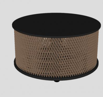 藤条玻璃桌台SU模型下载_sketchup草图大师SKP模型