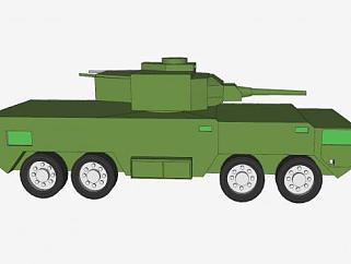 菲律宾M133型装甲运兵车SU模型下载_sketchup草图大师SKP模型