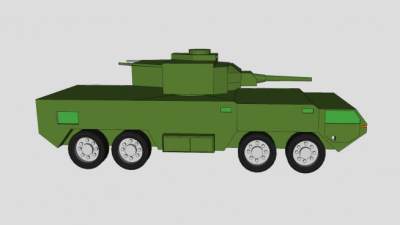 菲律宾M133型装甲运兵车SU模型下载_sketchup草图大师SKP模型