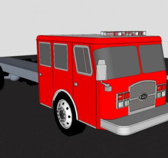 货车SU模型下载_sketchup草图大师SKP模型