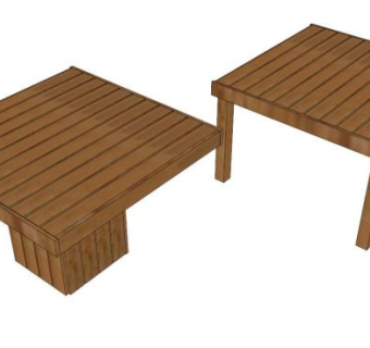 户外方桌八仙桌SU模型下载_sketchup草图大师SKP模型