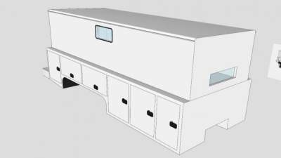 厢式货车车架SU模型下载_sketchup草图大师SKP模型