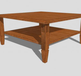 广场咖啡桌SU模型下载_sketchup草图大师SKP模型