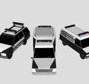 美国越野警车SU模型下载_sketchup草图大师SKP模型