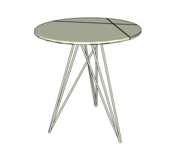 哈德森办公边桌SU模型下载_sketchup草图大师SKP模型