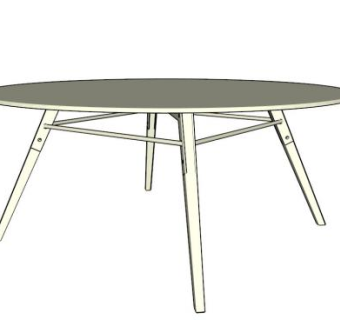 咖啡桌SU模型下载_sketchup草图大师SKP模型