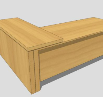 行政办公室桌子SU模型下载_sketchup草图大师SKP模型