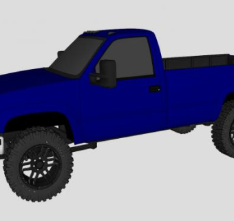 商务之星2500型皮卡SU模型下载_sketchup草图大师SKP模型