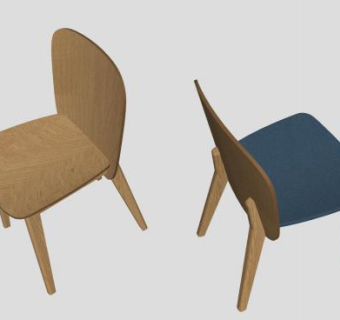 实木史诗椅SU模型下载_sketchup草图大师SKP模型