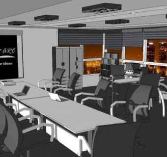 家庭办公室椅子SU模型下载_sketchup草图大师SKP模型