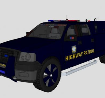 内华达公路巡警车SU模型下载_sketchup草图大师SKP模型