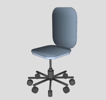 办公转椅SU模型下载_sketchup草图大师SKP模型