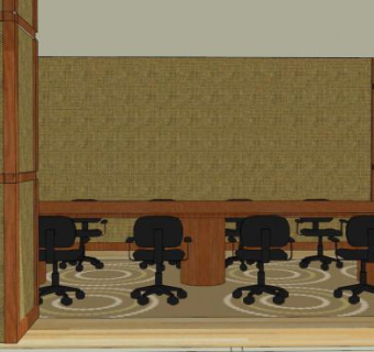 会议室办公椅SU模型下载_sketchup草图大师SKP模型