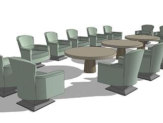 会议厅<em>会议室</em>桌椅SU模型下载_sketchup草图大师SKP模型