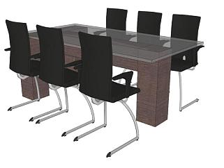 会议室家具座椅SU模型下载_sketchup草图大师SKP模型