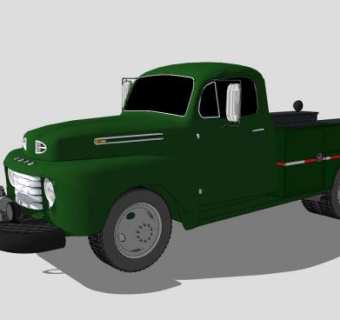 福特F3工作皮卡SU模型下载_sketchup草图大师SKP模型