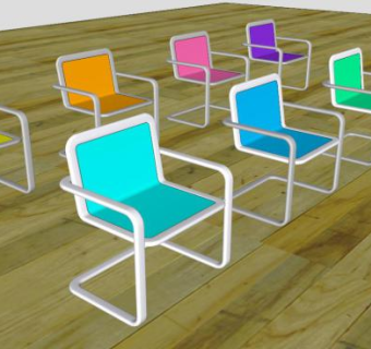 会议厅办公座椅SU模型下载_sketchup草图大师SKP模型