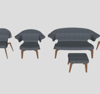 慕尼黑椅子SU模型下载_sketchup草图大师SKP模型