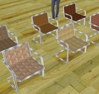 会议躺椅办公椅SU模型下载_sketchup草图大师SKP模型