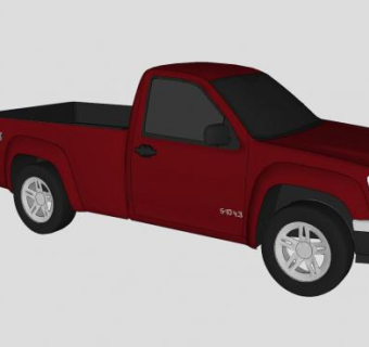 雪佛兰S-10皮卡SU模型下载_sketchup草图大师SKP模型
