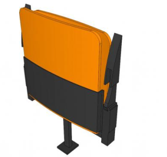 摩纳哥电影院座椅SU模型下载_sketchup草图大师SKP模型