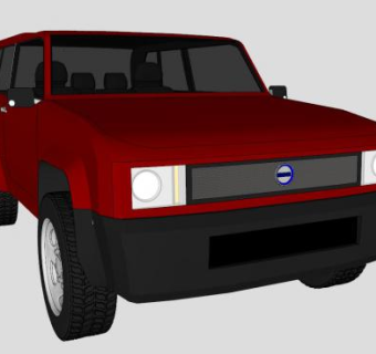 中型SUV汽车SU模型下载_sketchup草图大师SKP模型